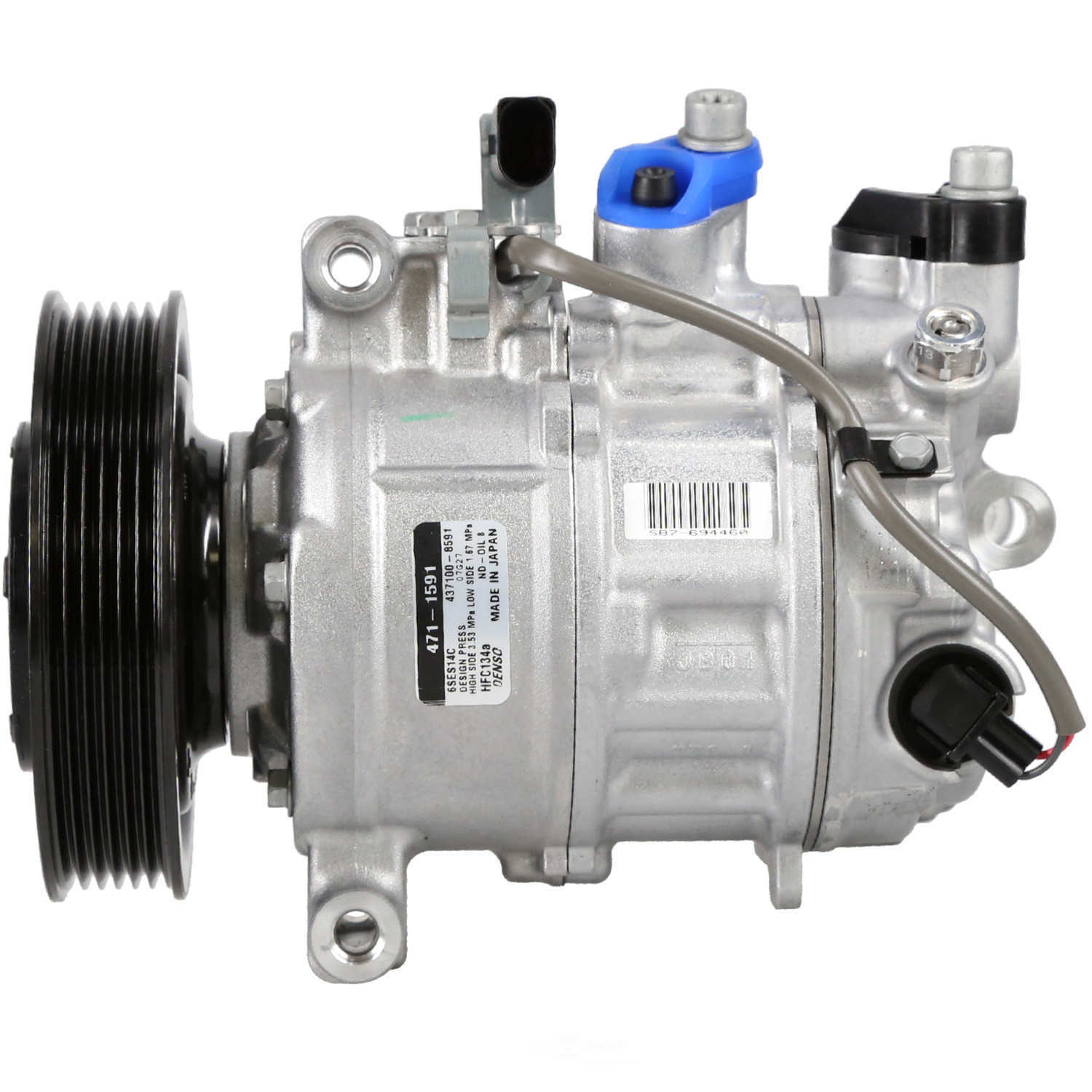 DENSO - NEW Compressor w/Clutch - NDE - 471-1591