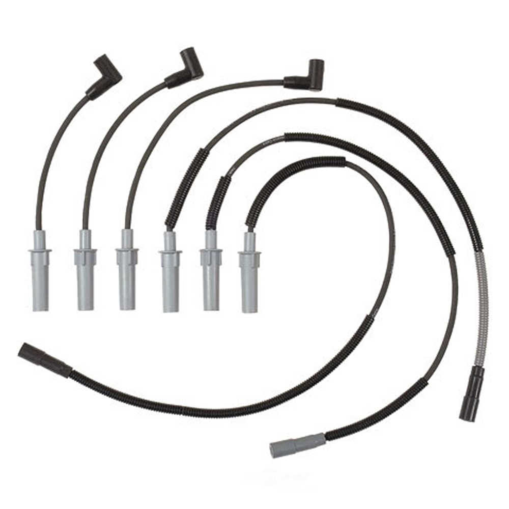 DENSO - 7mm Spark Plug Wire Set - NDE - 671-6262