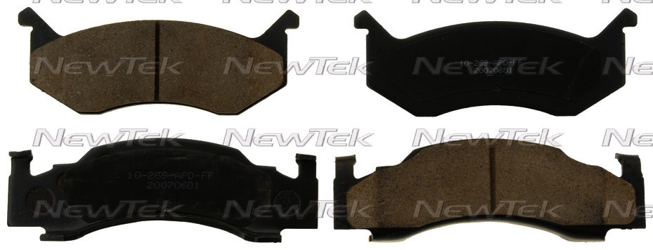 NEWTEK AUTOMOTIVE - Velocity Plus Economy Semi-Metallic w/Shim Disc Pads (Front) - NWT SMD269