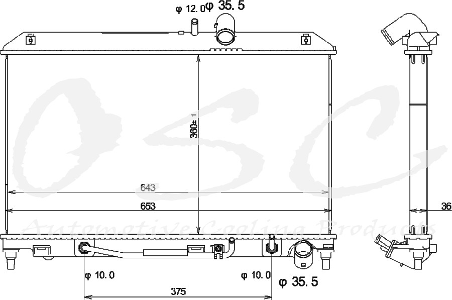 OSC - Radiator - O19 - 13101