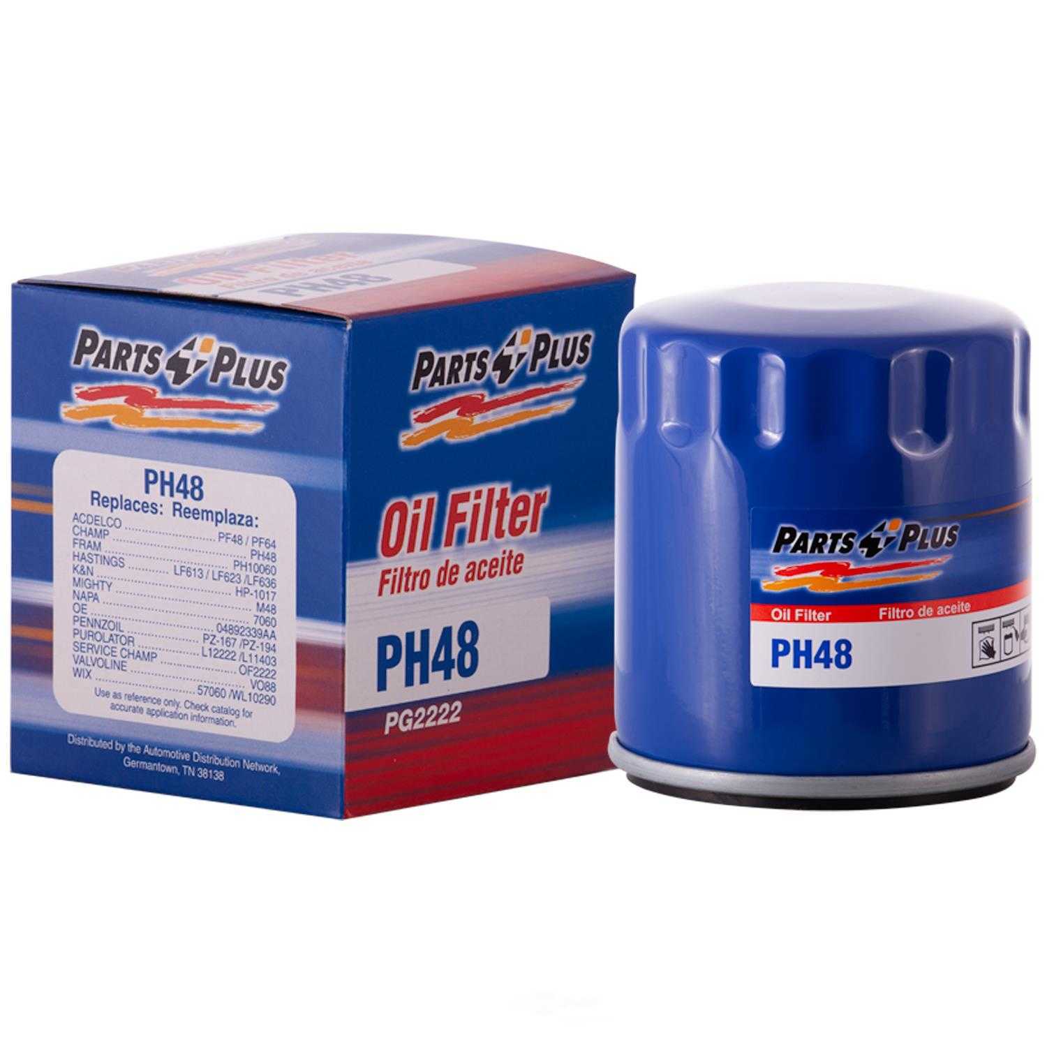 PARTS PLUS FILTERS BY PREMIUM GUARD Standard Life Oil Filter Part
