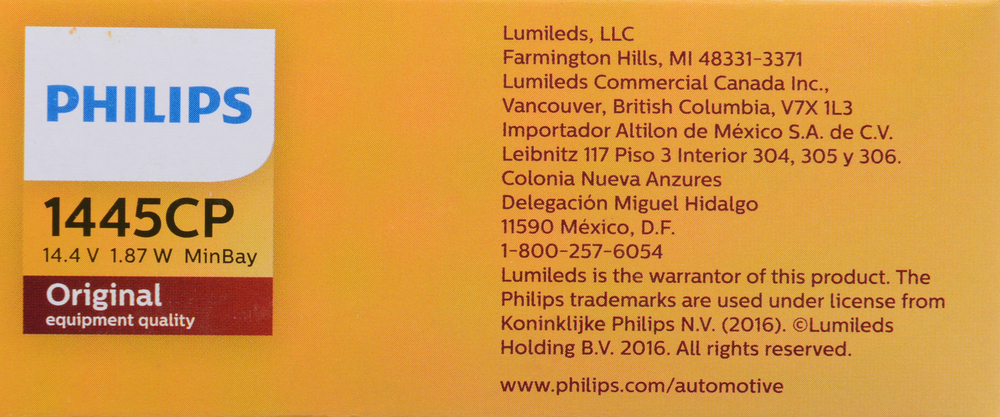 PHILIPS LIGHTING COMPANY - Standard - Multiple Commercial Pack - PLP 1445CP