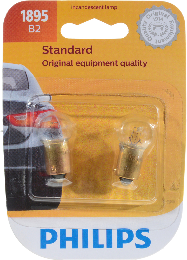 PHILIPS LIGHTING COMPANY - Standard Floor Console Compartment Light Bulb - Twin Blister Pack - PLP 1895B2