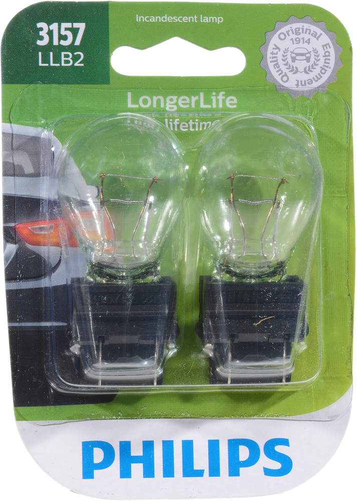 PHILIPS LIGHTING COMPANY - Longerlife Standard Replacement - Twin Blister Pack - PLP 3157LLB2