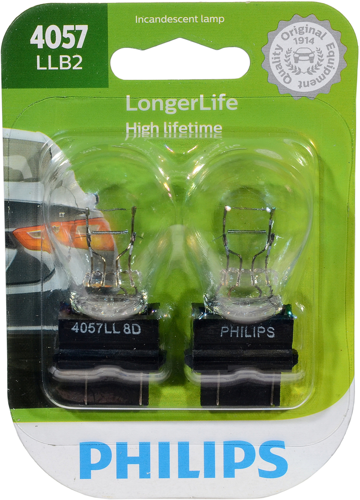 PHILIPS LIGHTING COMPANY - Longerlife - Twin Blister Pack Brake Light Bulb - PLP 4057LLB2