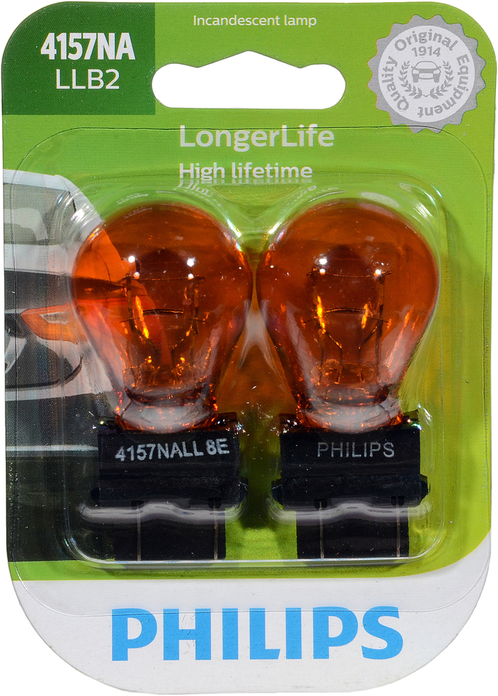 PHILIPS LIGHTING COMPANY - Longerlife - Twin Blister Pack (Front) - PLP 4157NALLB2