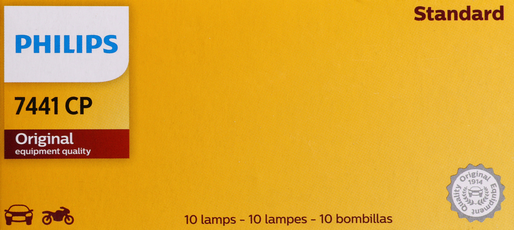 PHILIPS LIGHTING COMPANY - Standard - Multiple Commercial Pack Back Up Light Bulb - PLP 7441CP