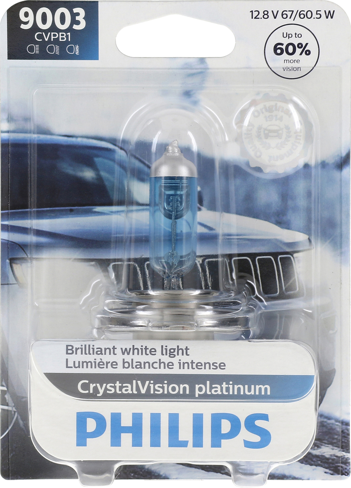 PHILIPS LIGHTING COMPANY - CrystalVision Platinum - Single Blister Pack - PLP 9003CVPB1