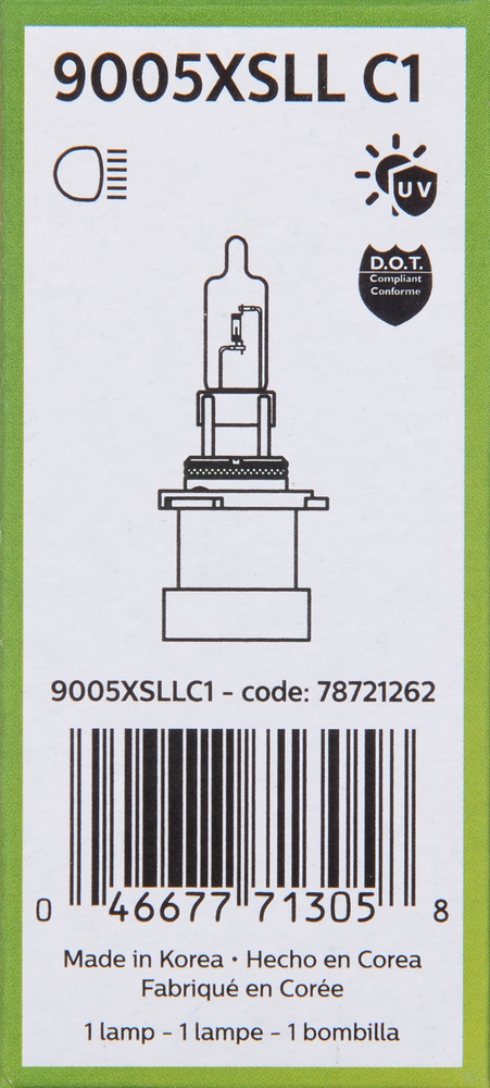 PHILIPS LIGHTING COMPANY - Longerlife - Single Commercial Pack - PLP 9005XSLLC1