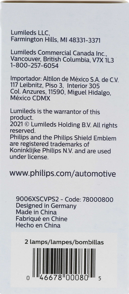 PHILIPS LIGHTING COMPANY - CrystalVision Platinum - Twin Special Pack - PLP 9006XSCVPS2
