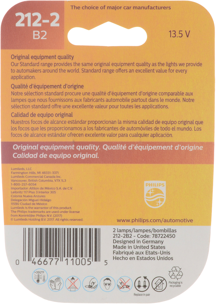 Miniature standard 212-2 de Philips