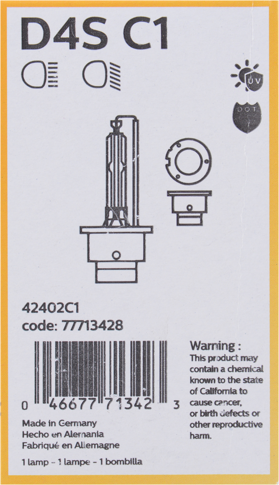 PHILIPS LIGHTING COMPANY - Standard - Single Commercial Pack - PLP D4SC1