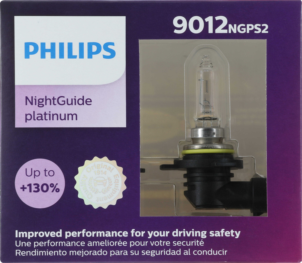 Phare avant Philips NightGuide en platine 9012
