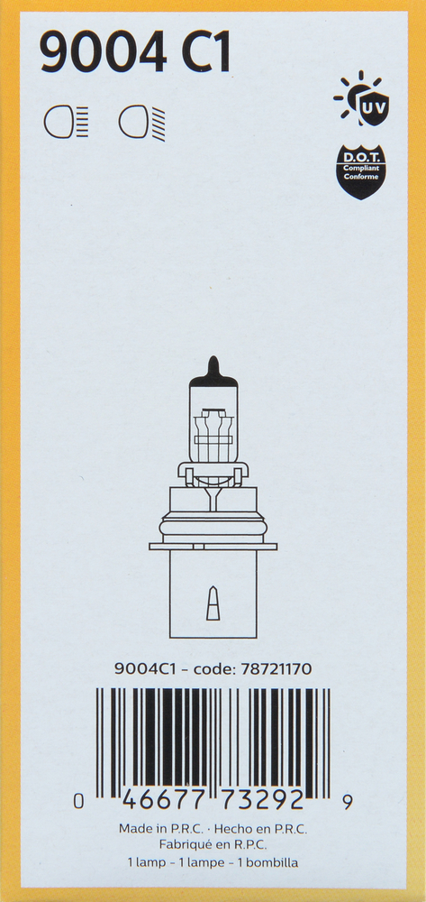 Phare avant standard Philips 9004