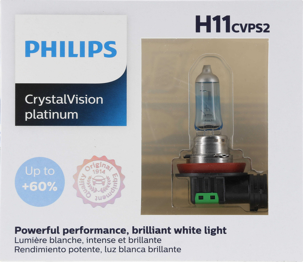 PHILIPS LIGHTING COMPANY - CrystalVision Platinum - Twin Special Pack - PLP H11CVPS2