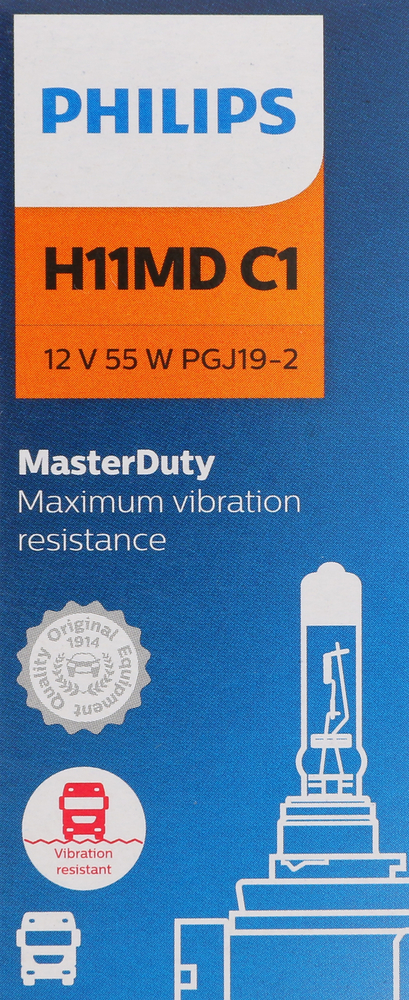 PHILIPS LIGHTING COMPANY - MasterDuty Single Commercial Pack - PLP H11MDC1