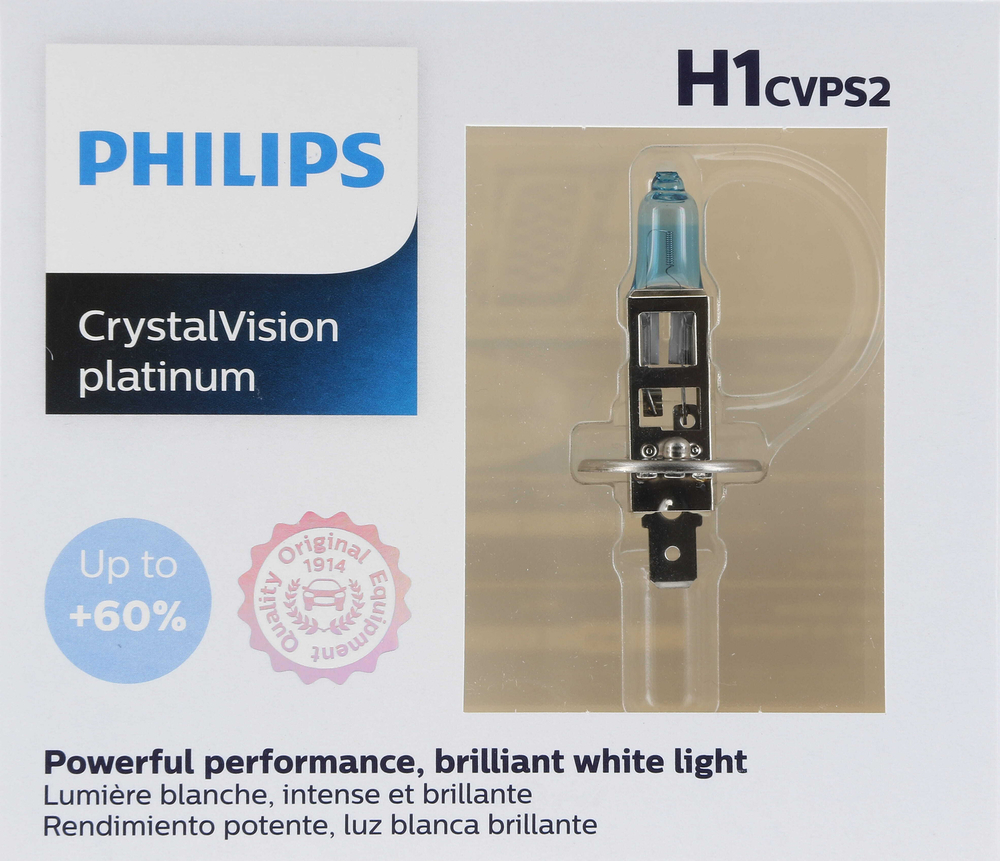 PHILIPS LIGHTING COMPANY - CrystalVision Platinum - Twin Special Pack - PLP H1CVPS2