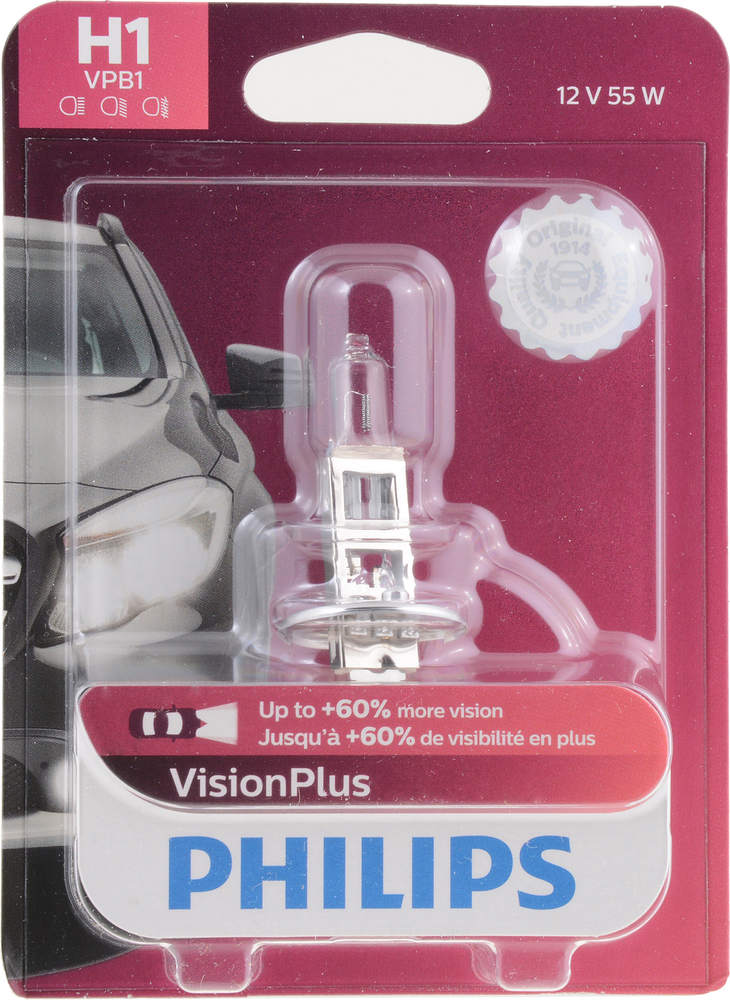 PHILIPS LIGHTING COMPANY - Visionplus - Single Blister Pack - PLP H1VPB1