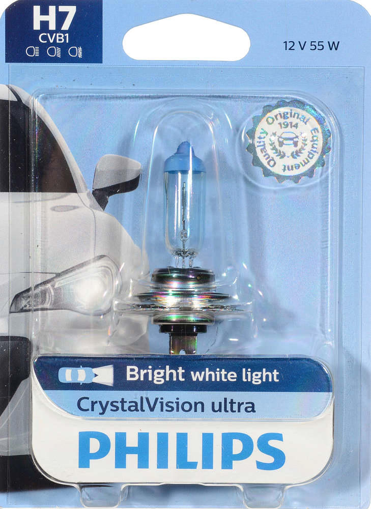 PHILIPS LIGHTING COMPANY - Crystalvision Ultra - Single Blister Pack - PLP H7CVB1