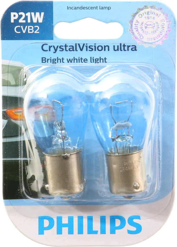 PHILIPS LIGHTING COMPANY - CrystalVision Ultra - Twin Blister Pack - PLP P21WCVB2