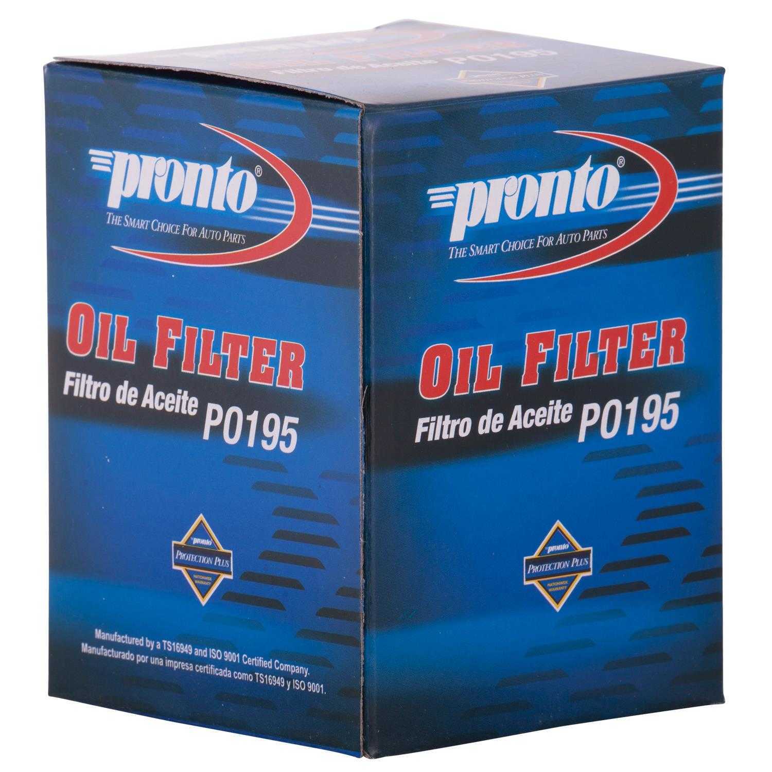 PRONTO/ID USA - Standard Life Oil Filter - PNP PO195