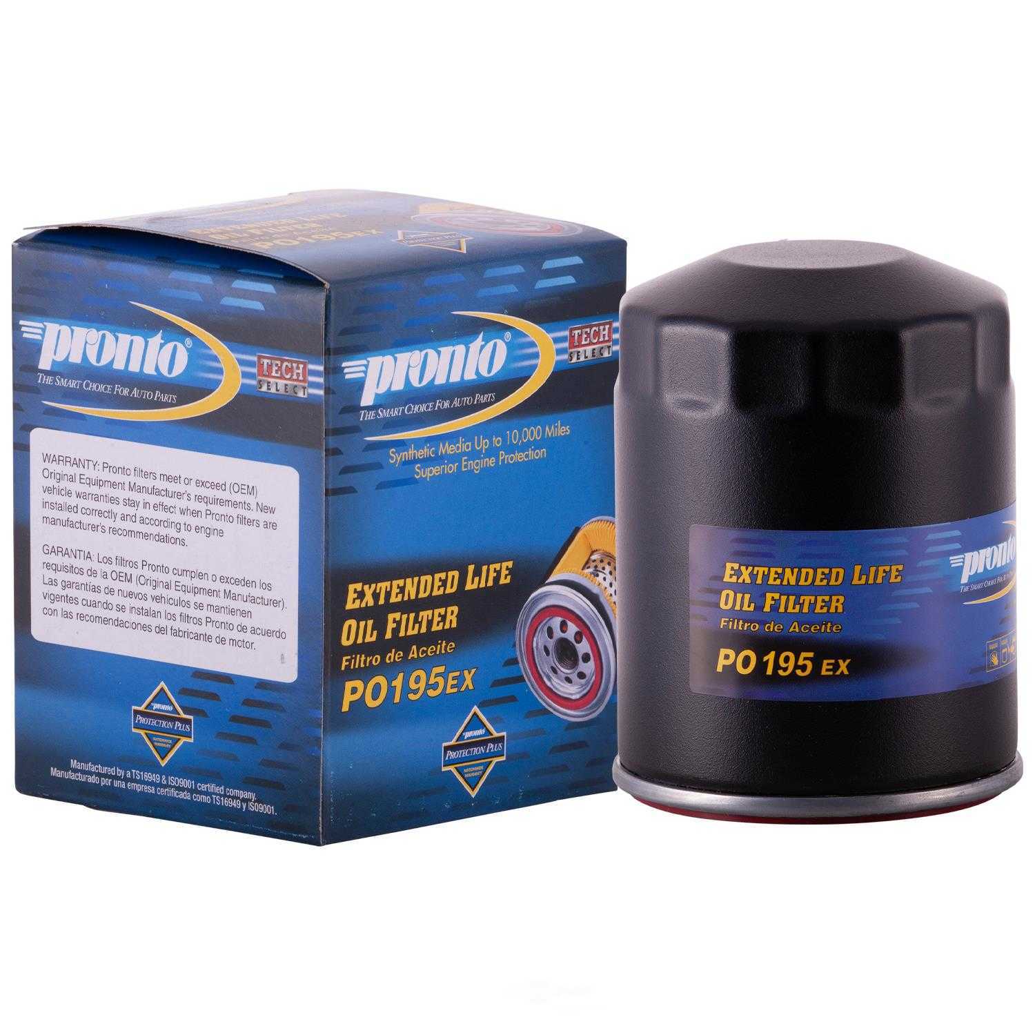 PRONTO/ID USA - Extended Life Oil Filter - PNP PO195EX
