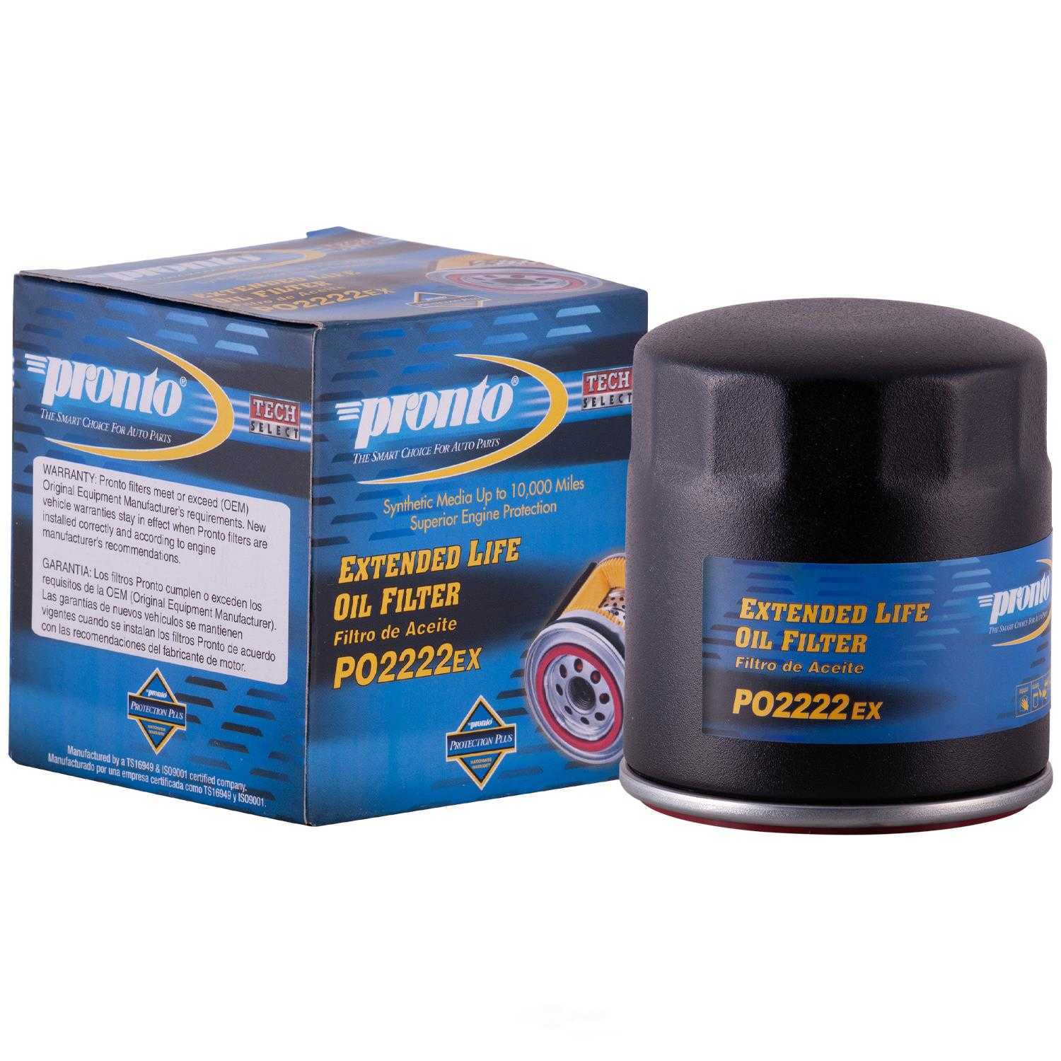 PRONTO/ID USA - Extended Life Oil Filter - PNP PO2222EX