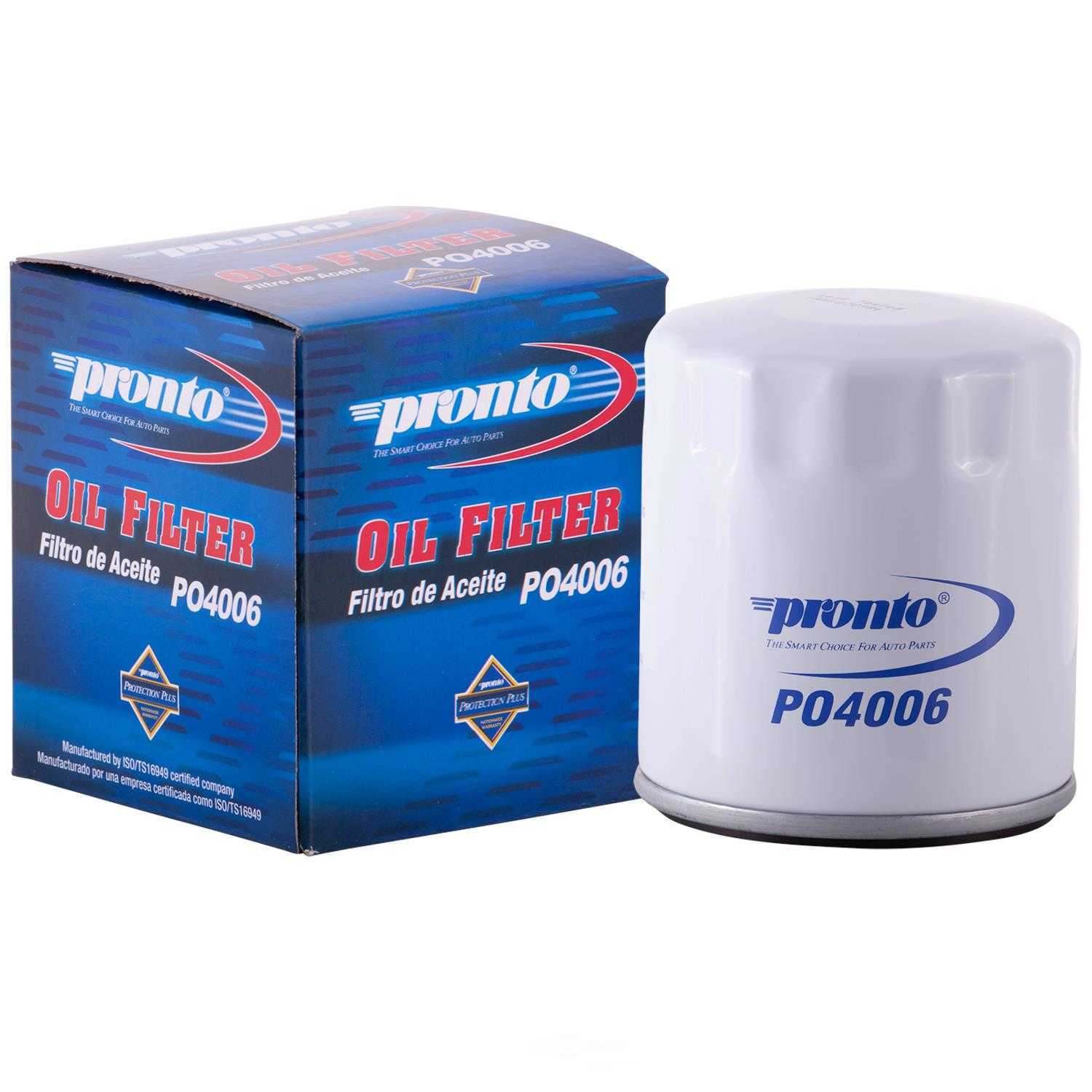 PRONTO/ID USA - Standard Life Oil Filter - PNP PO4006