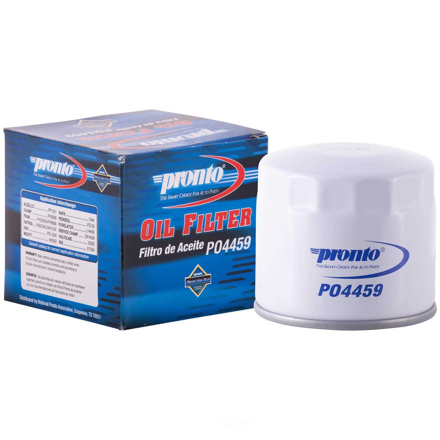 PRONTO/ID USA - Standard Life Oil Filter - PNP PO4459