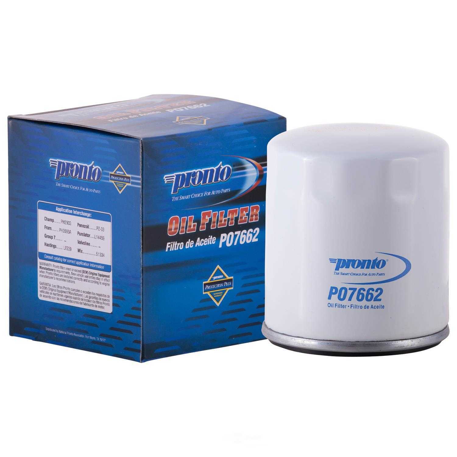 PRONTO/ID USA - Standard Life Oil Filter - PNP PO7662