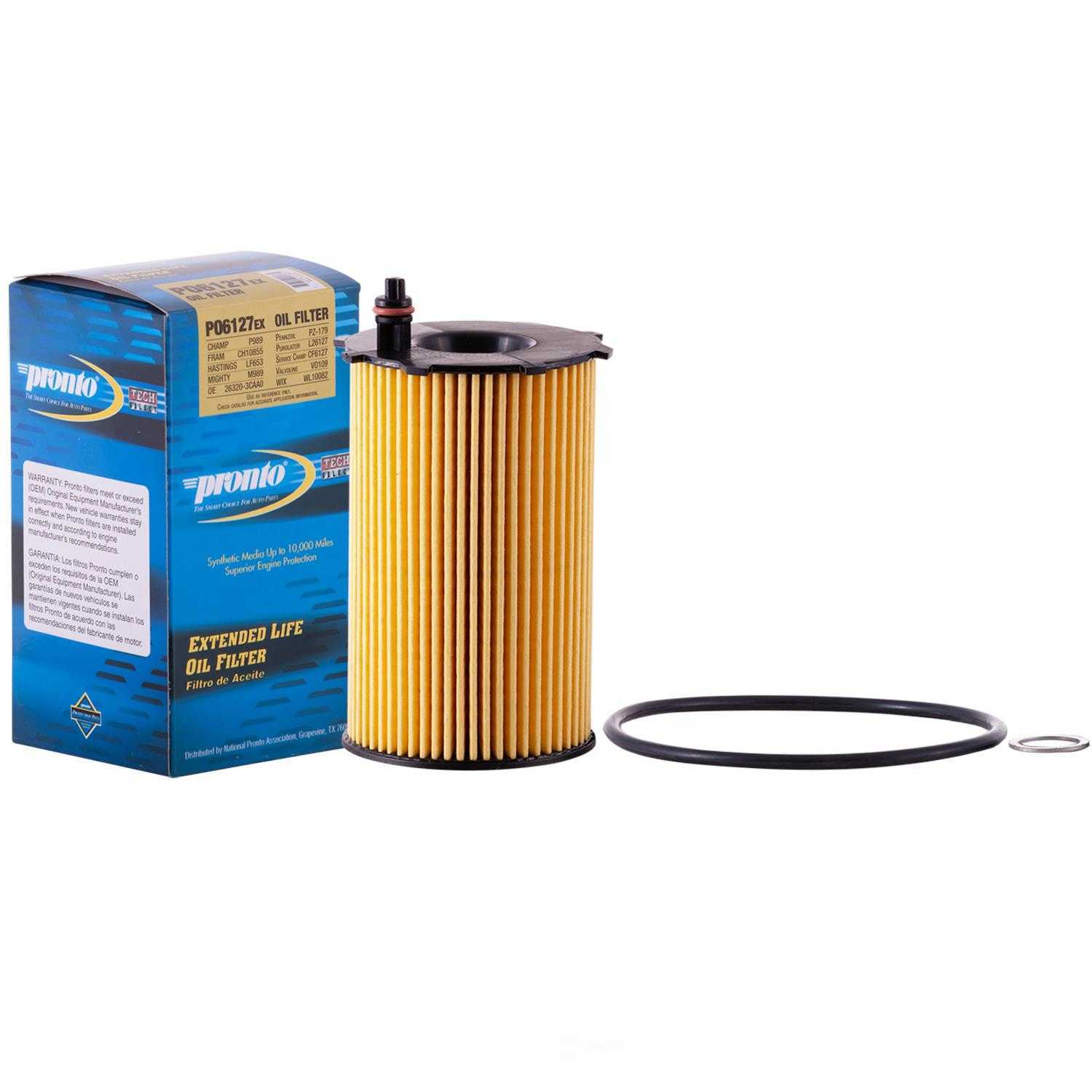 PRONTO/ID USA - Extended Life Oil Filter Element - PNP PO6127EX