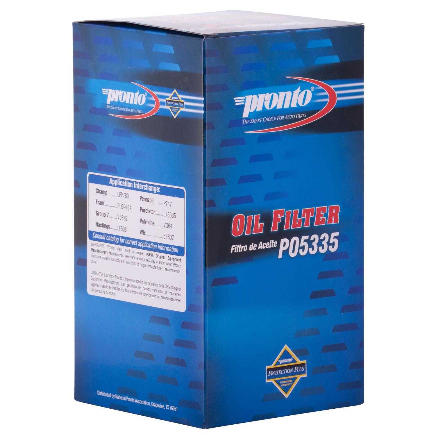 PRONTO/ID USA - Standard Life Oil Filter - PNP PO5335