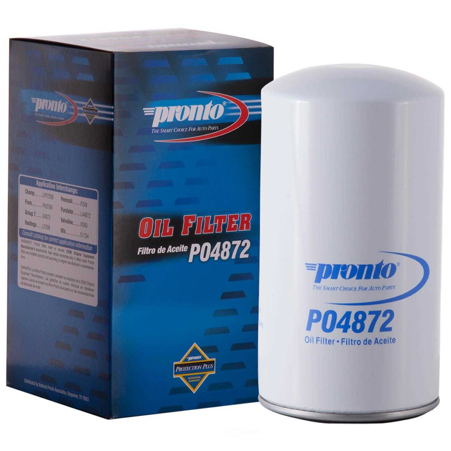 PRONTO/ID USA - Engine Oil Filter - PNP PO4872