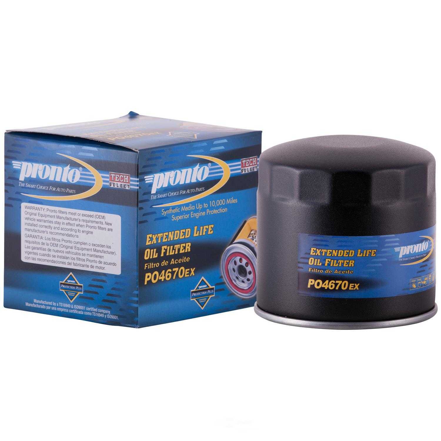 PRONTO/ID USA - Extended Life Oil Filter - PNP PO4670EX