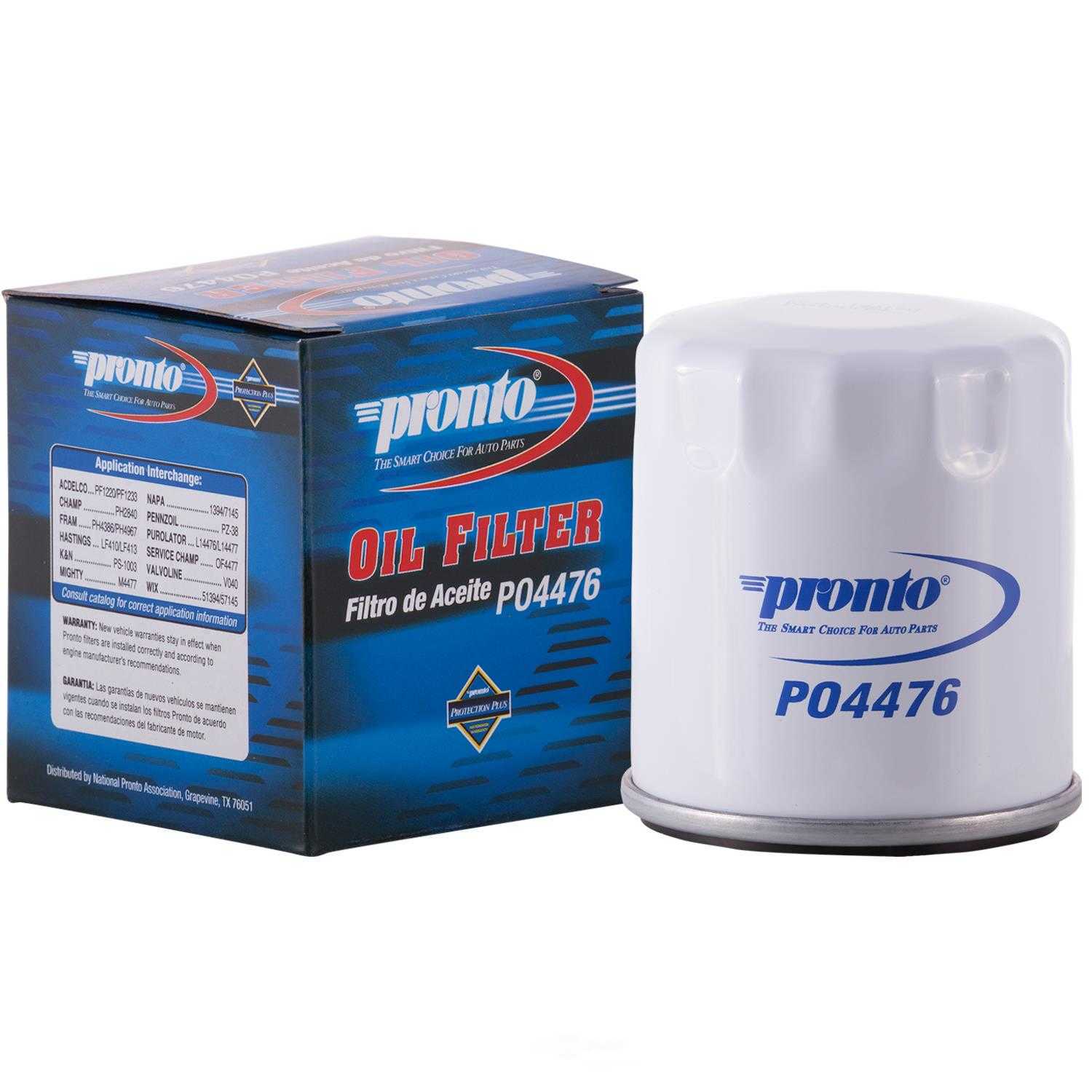PRONTO/ID USA - Standard Life Oil Filter - PNP PO4476