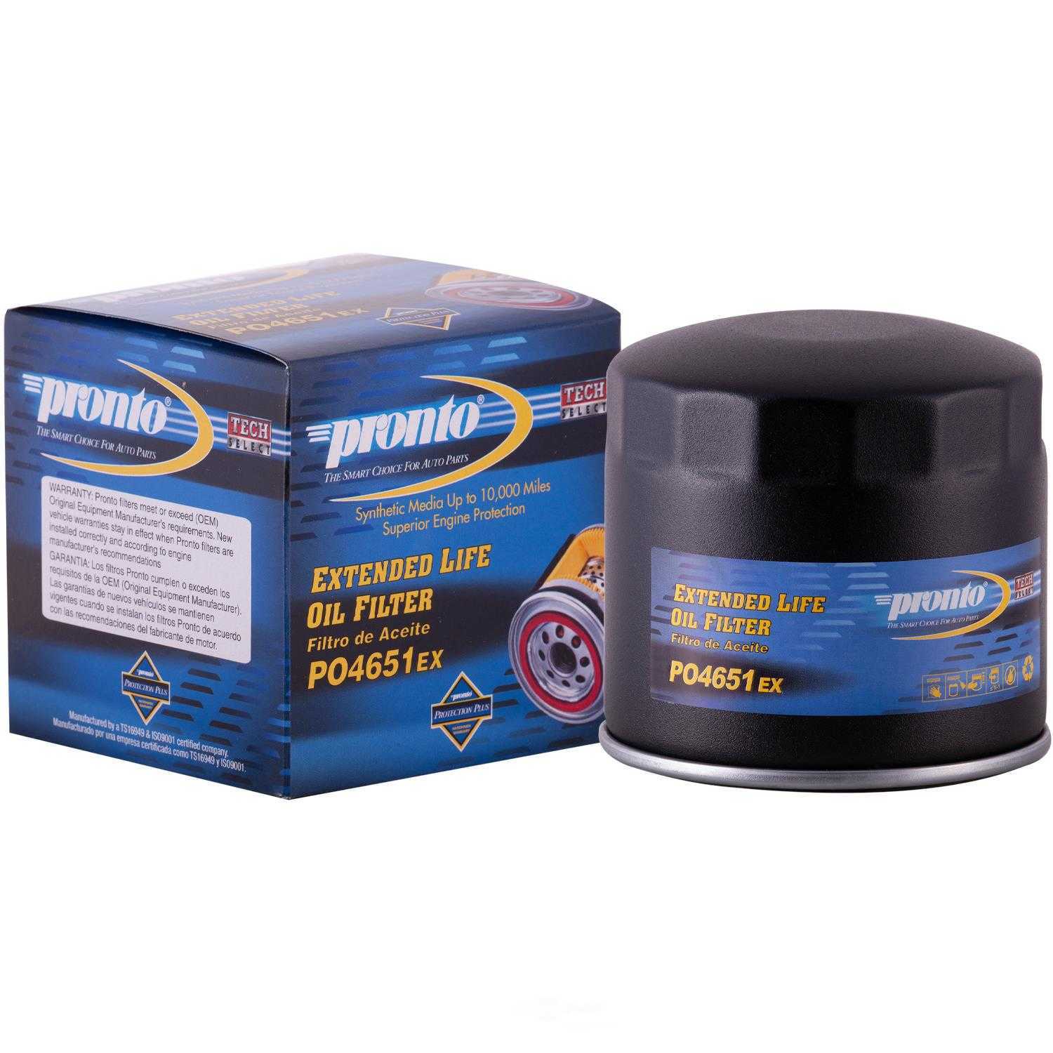 PRONTO/ID USA - Extended Life Oil Filter - PNP PO4651EX