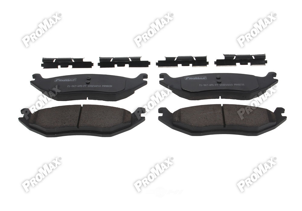PROMAX 21-967 — Rear Disc Brake Pad Set