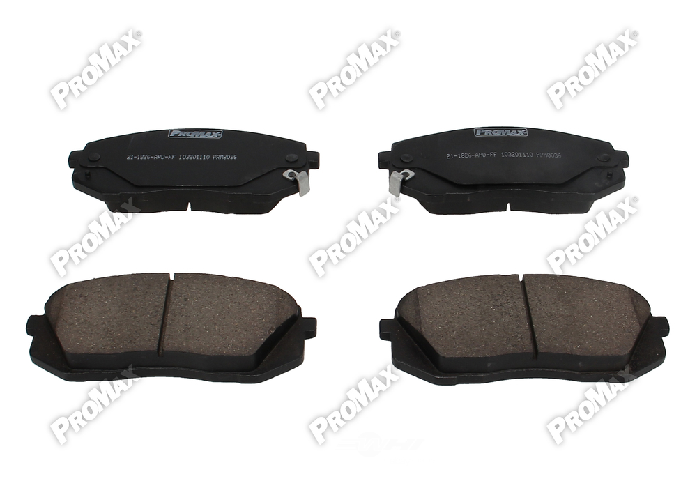PROMAX 10-1826 — Front Disc Brake Pad Set