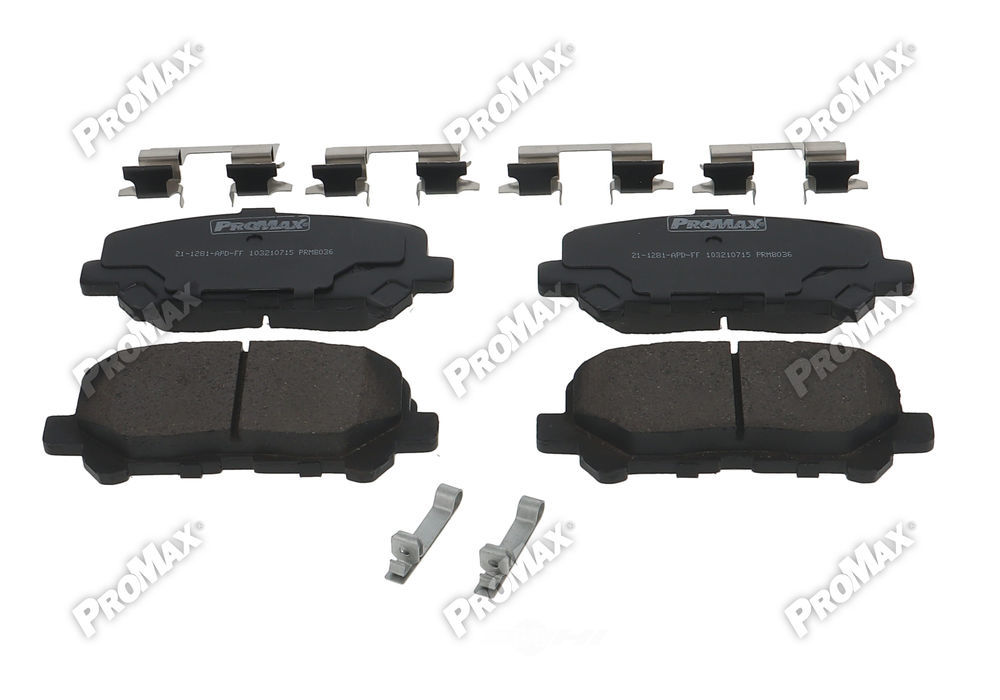 PROMAX 21-1281 — Rear Disc Brake Pad Set