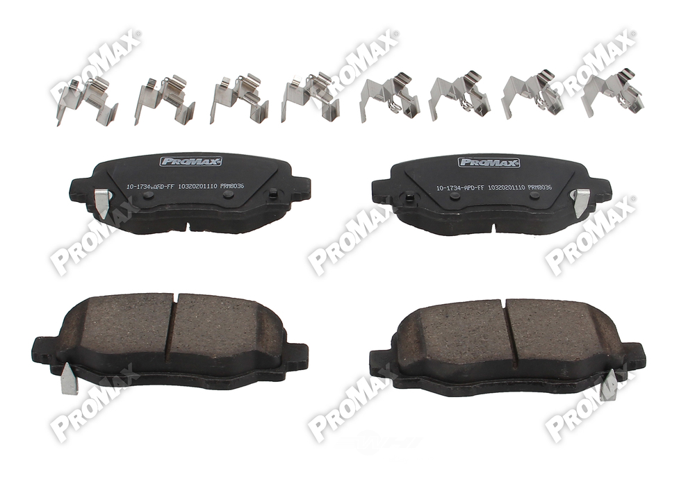 PROMAX 57-1734 — Rear Disc Brake Pad Set