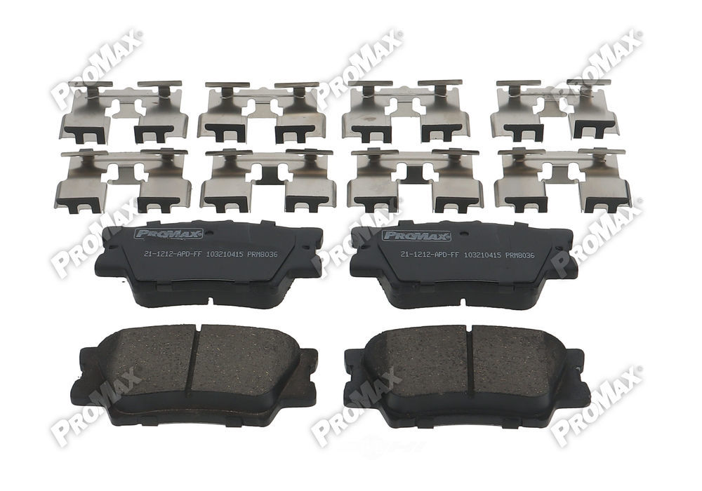 PROMAX 21-1212 — Rear Disc Brake Pad Set