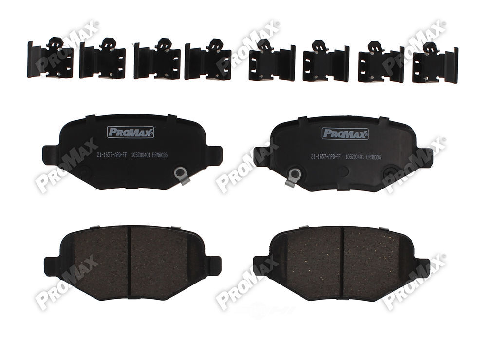 PROMAX 21-1657 — Rear Disc Brake Pad Set