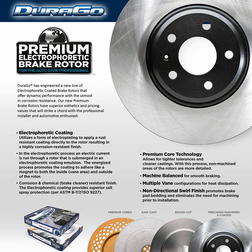 DURAGO EP COATED - Disc Brake Rotor - PR6 BR31227-02