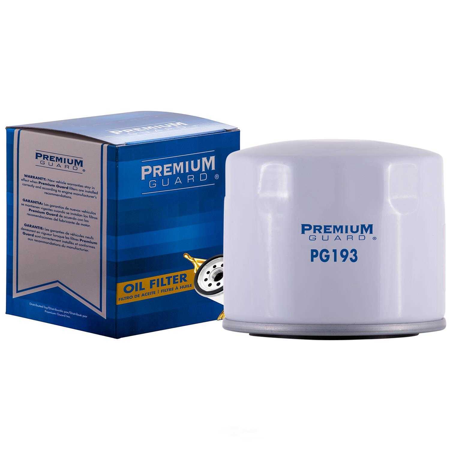 PREMIUM GUARD - Standard Life Oil Filter - PRG PG193