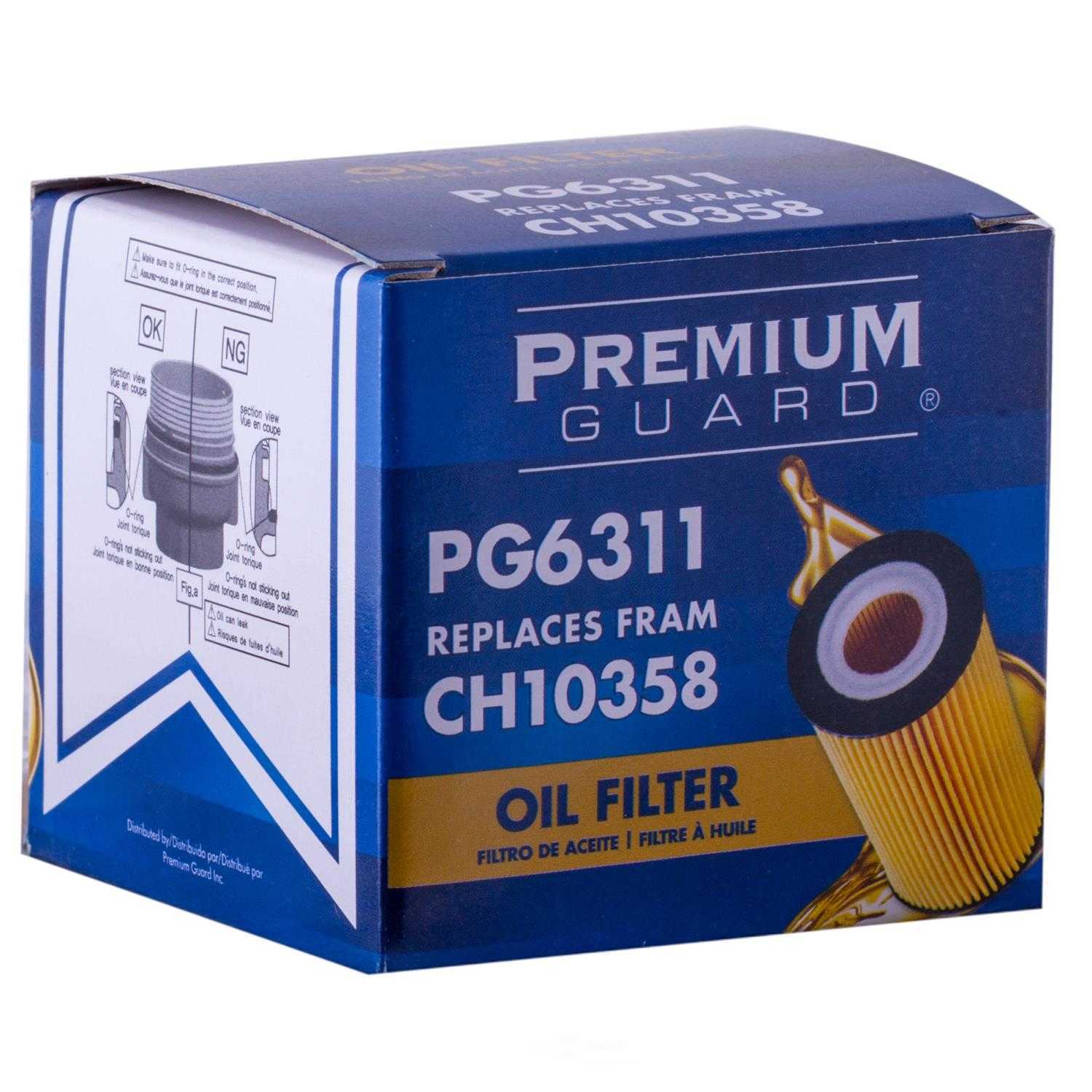 PREMIUM GUARD - Standard Life Oil Filter - PRG PG6311