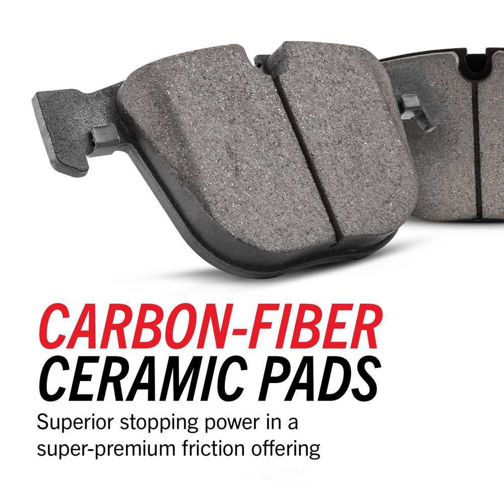 POWER STOP - Power Stop - Rear Next Gen Euro Carbon Fiber-Ceramic Brake Pads with Har - PWS NXE-1893