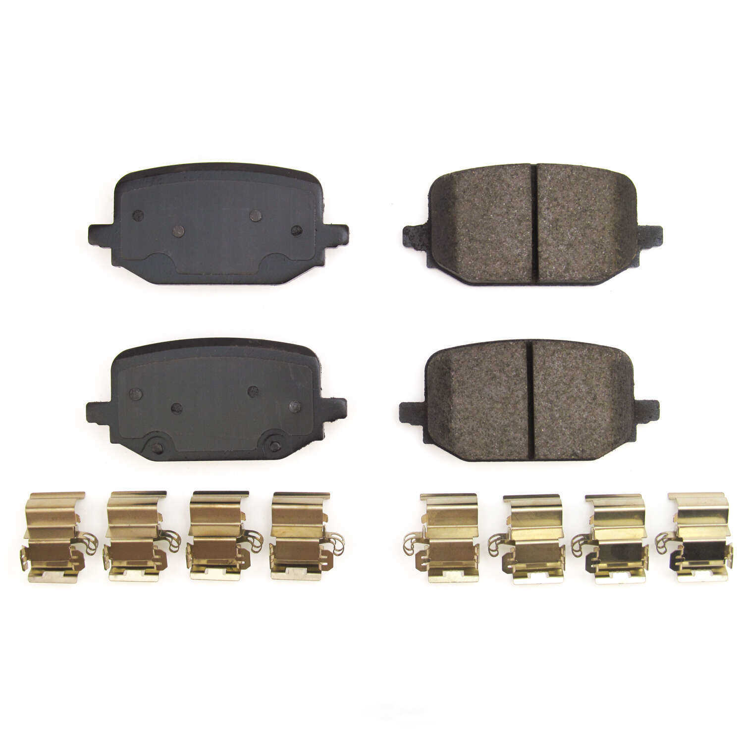 POWER STOP - Power Stop - Rear Z17 Low-Dust Ceramic Brake Pads with Hardware (Rear) - PWS 17-2232