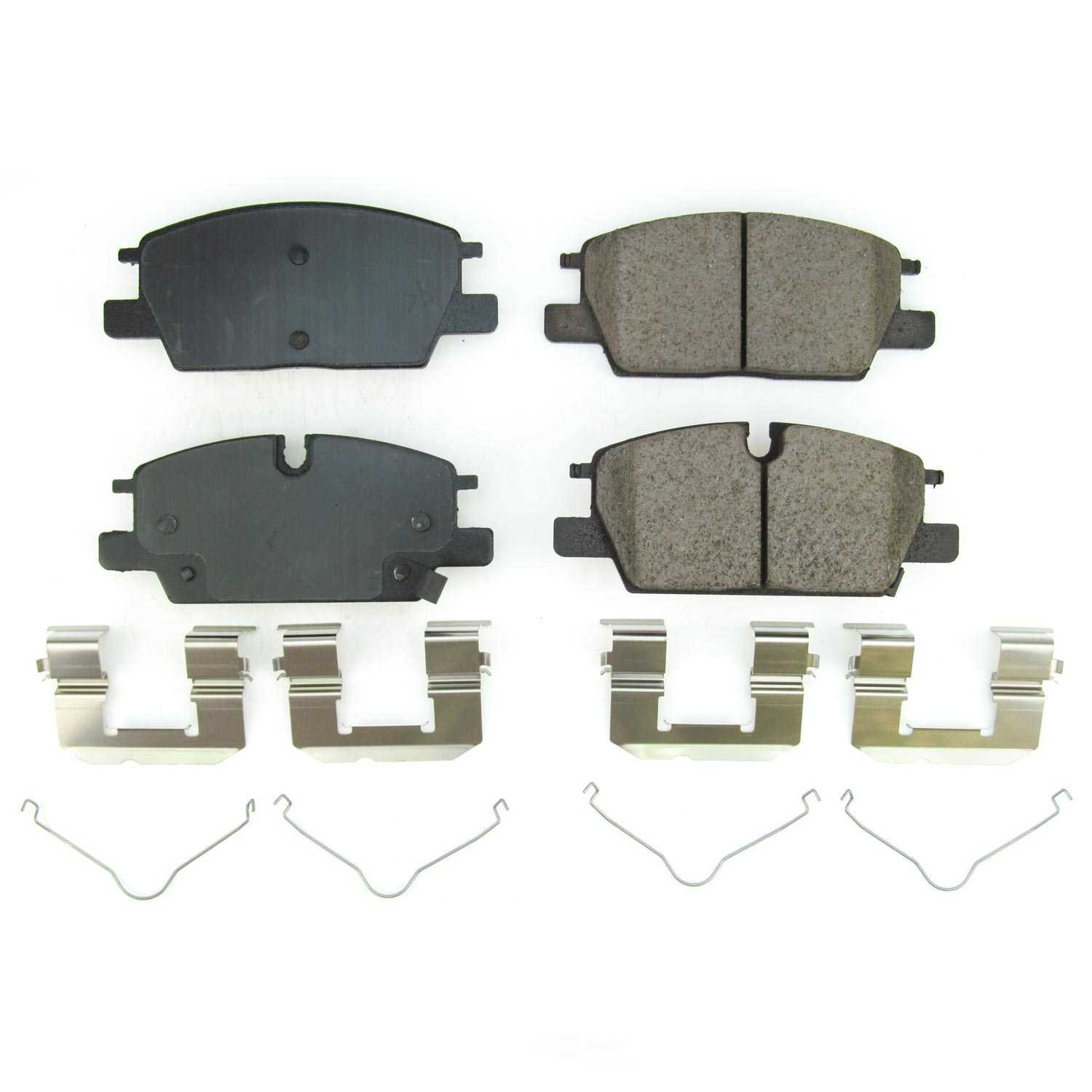 POWER STOP - Power Stop - Front Z17 Low-Dust Ceramic Brake Pads with Hardware (Front) - PWS 17-2345