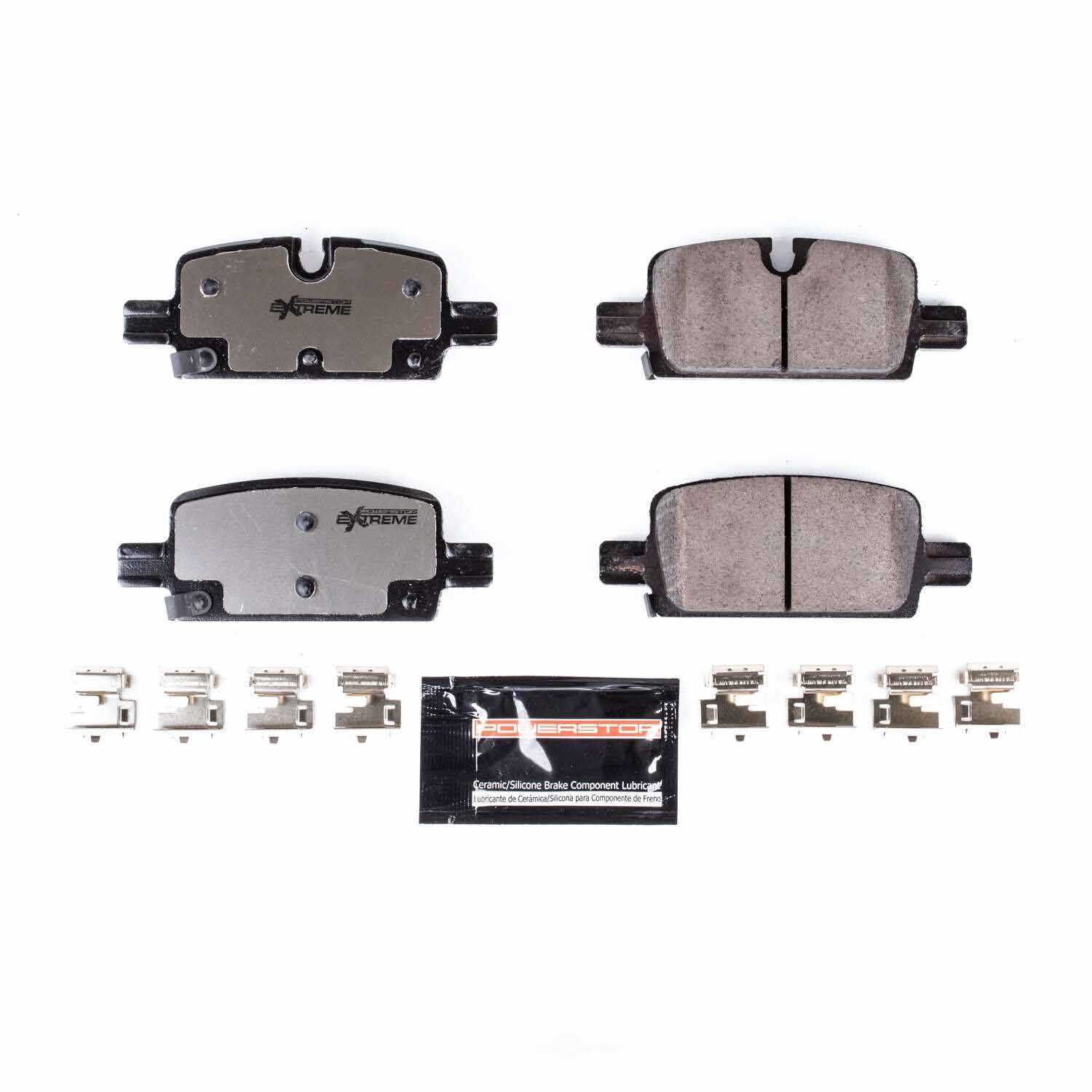 POWER STOP - Power Stop - Rear Z36 Truck and SUV Carbon-Fiber Ceramic Brake Pads with (Rear) - PWS Z36-2174