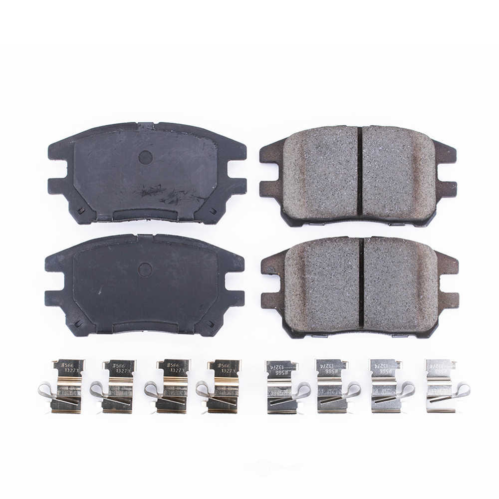 POWER STOP - Power Stop - Front Z17 Low-Dust Ceramic Brake Pads with Hardware (Front) - PWS 17-930